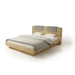 Bett SENSE 180x200 cm Gepolstert - Massivholz Eiche - HaustierPro