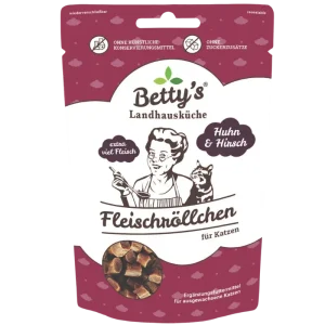 Bettys Landhausküche Cat Snack Fleischröllchen Huhn & Hirsch 50 g