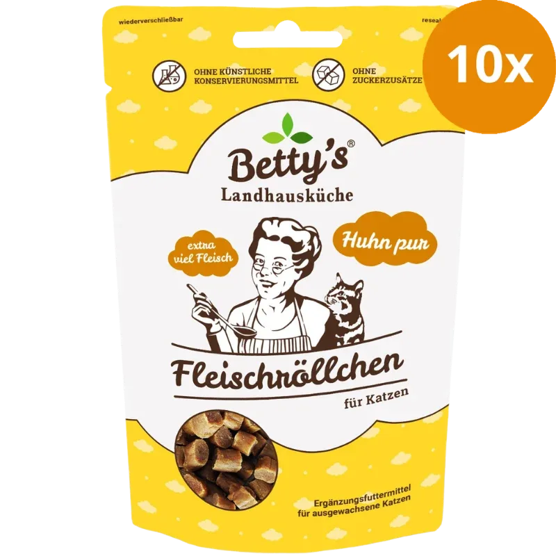 Bettys Landhausküche Cat Snack Fleischröllchen Huhn pur 50 g - Image 2