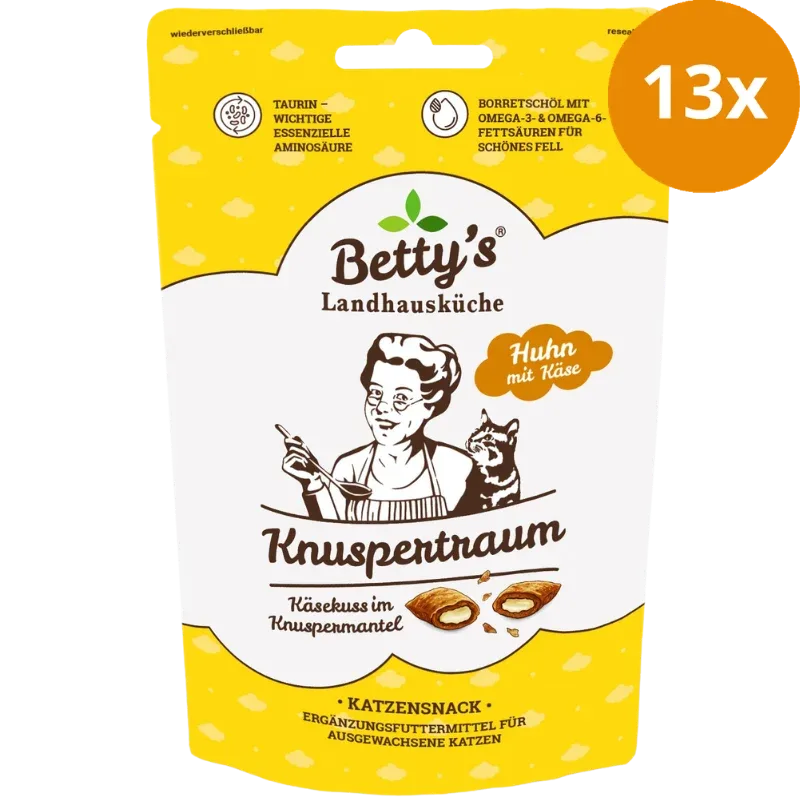 Bettys Landhausküche Cat Snack Knuspertraum Huhn mit Käse 50 g - Image 2