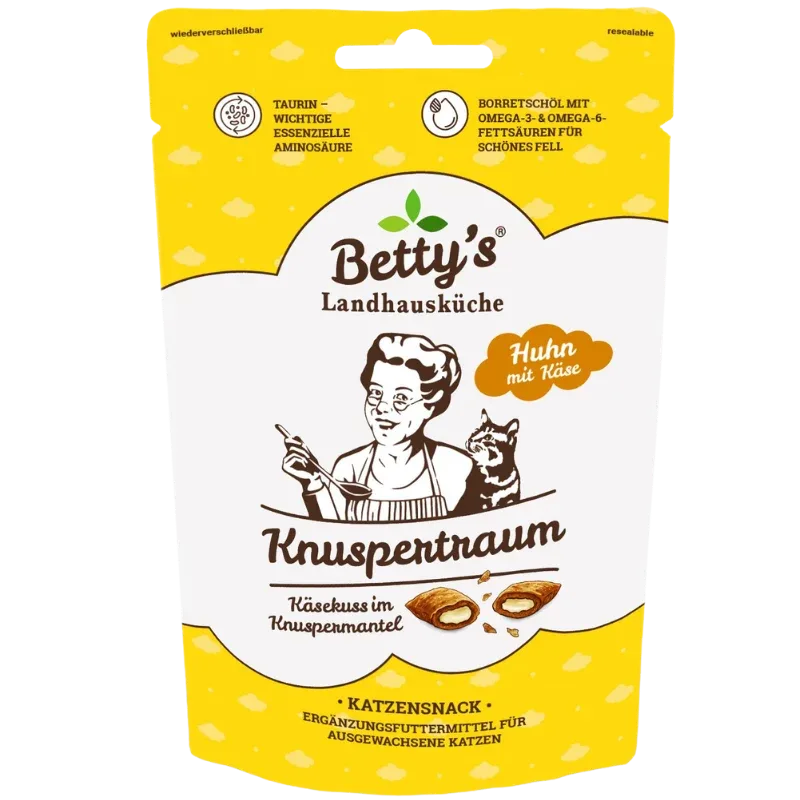 Bettys Landhausküche Cat Snack Knuspertraum Huhn mit Käse 50 g