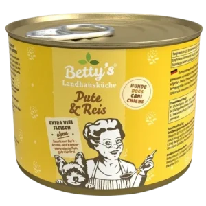 Bettys Landhausküche Hund Dose Pute & Reis 200 g
