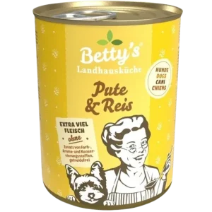 Bettys Landhausküche Hund Dose Pute & Reis 400 g