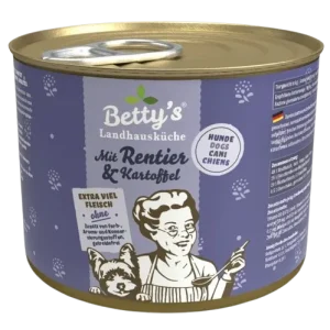 Bettys Landhausküche Hund Dose Rentier & Kartoffel 200 g
