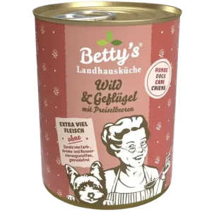 Bettys Landhausküche Hund Dose Wild & Geflügel 400 g
