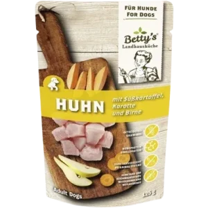 Bettys Landhausküche Hund FB Huhn & Süßkartoffel 125 g