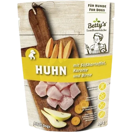 Bettys Landhausküche Hund FB Huhn & Süßkartoffel 300 g