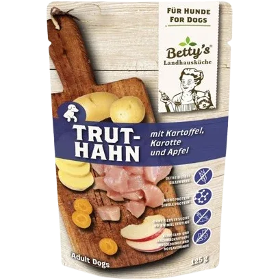 Bettys Landhausküche Hund FB Truthahn mit Kartoffel 125 g