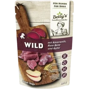 Bettys Landhausküche Hund FB Wild mit Rote Beete & Amaranth 125 g