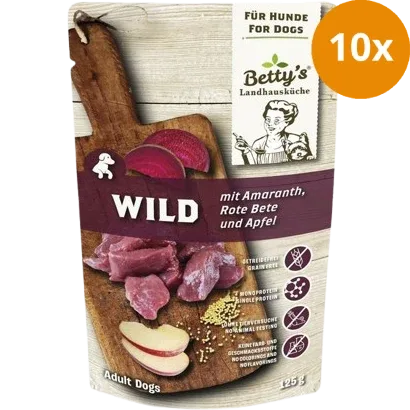 Bettys Landhausküche Hund FB Wild mit Rote Beete & Amaranth 125 g - Image 2