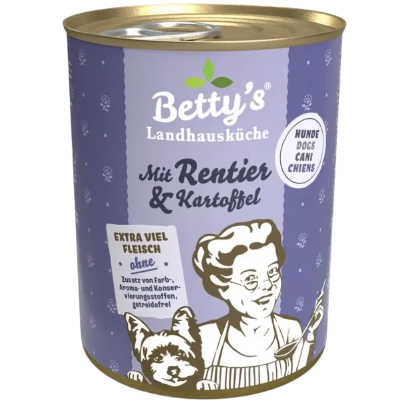 Bettys Landhausküche Hund mit Rentier & Kartoffel 400 g