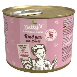 Betty's Landhausküche Hund Rind pur mit Leinöl