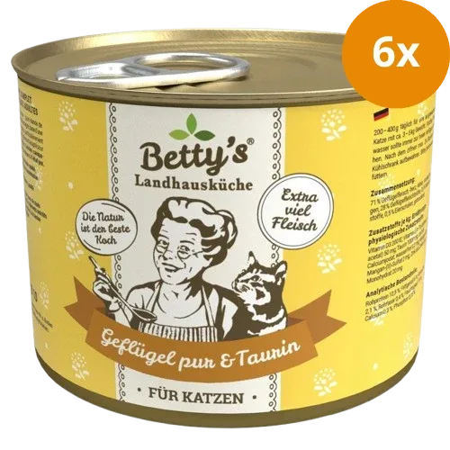 Bettys Landhausküche Katze Dose Geflügel pur 200 g - Image 2