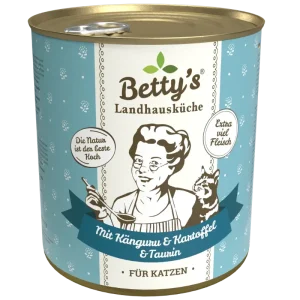 Bettys Landhausküche Katze Dose Känguru mit Kartoffel 800 g