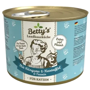 Bettys Landhausküche Katze Dose Känguru mit Kartoffeln 200 g