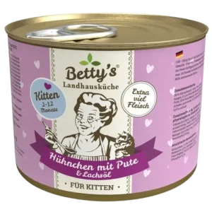 Bettys Landhausküche Katze Dose Kitten Hühnchen mit Pute 200 g