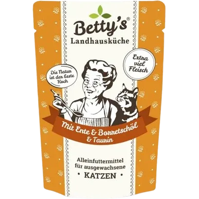 Bettys Landhausküche Katze FB Ente mit Borretschöl 100 g