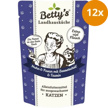 Bettys Landhausküche Katze FB Huhn & Fasan mit Borretschöl 100 g - Image 2