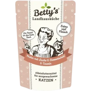Bettys Landhausküche Katze FB Huhn & Lachs mit Borretschöl 100 g