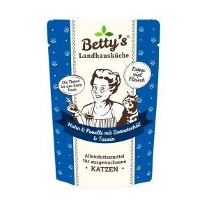 Betty's Landhausküche Katze Huhn Forelle & Borretschöl