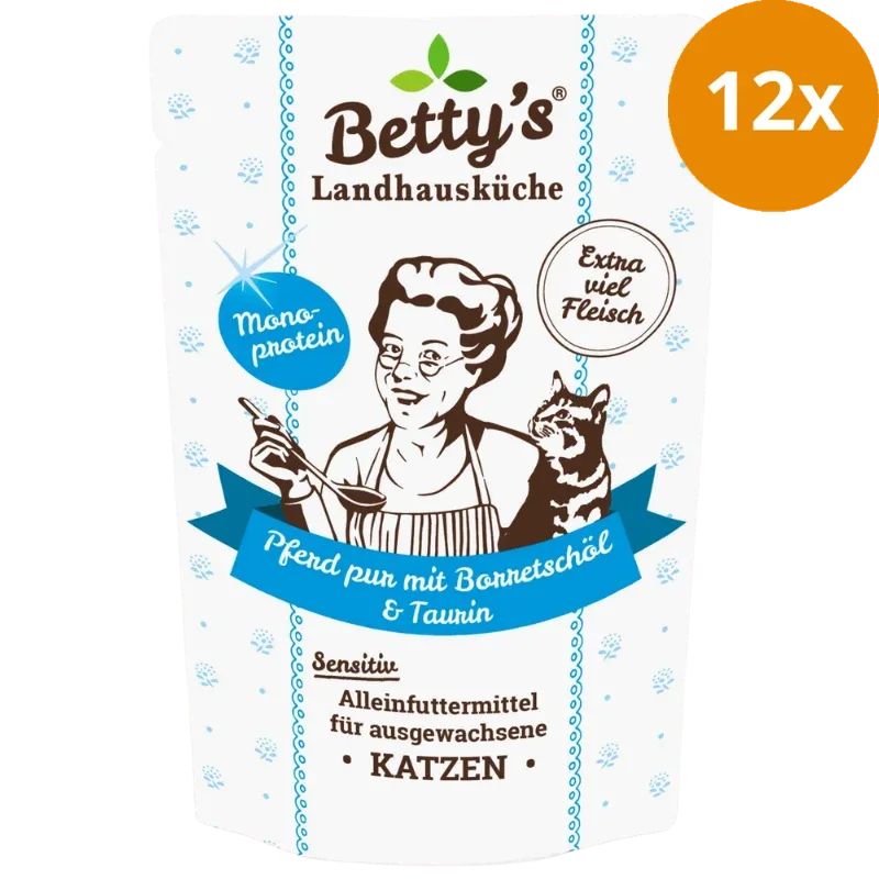 Bettys Landhausküche Katze Pouch Pferd Pur 100 g - Image 2