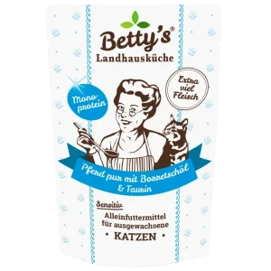 Bettys Landhausküche Katze Pouch Pferd Pur 100 g