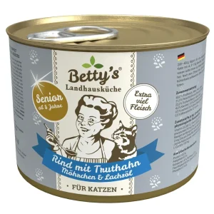 Betty's Landhausküche Katze SENIOR Rind mit Truthahn & Möhrchen