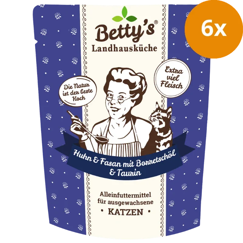 Bettys Landhausküche P.B. Katze Huhn & Fasan mit Borretschöl 250 g - Image 2