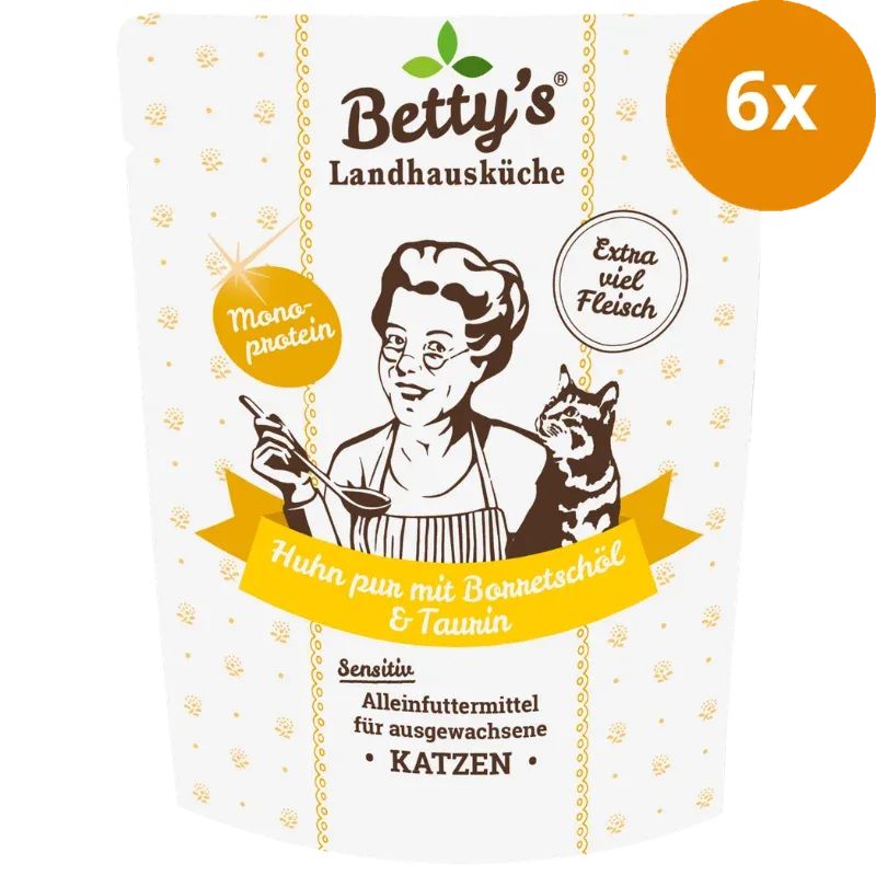 Bettys Landhausküche P.B. Katze Huhn pur mit Borretschöl 250 g - Image 2