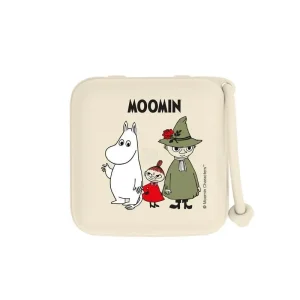 BIBS Accessories Pacifier Box - Sutteboks m. Plads til 3 Sutter - Moomins - Ivory wetterfest & langlebig - HaustierPro