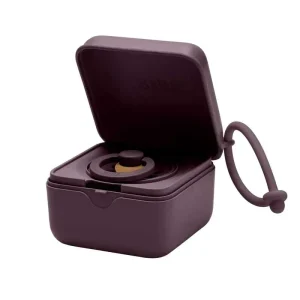 BIBS Accessories Pacifier Box - Sutteboks m. Plads til 3 Sutter - Plum in Grau - HaustierPro