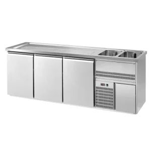 Biertheke Top PLUS - 2500x700mm - 3 Türen - HaustierPro
