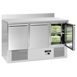 Biologisch abbaubares Kühltisch ECO - 1370x700mm - mit 3 Türen & mit Aufkantung - HaustierPro