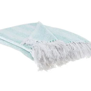 Blanket TANGIER Baumwoll- 130 x 160 cm Mint Green - HaustierPro