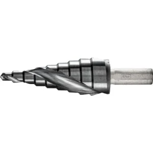 Boden- und Aufhäng PFERD - Stufenbohrer HSS 9 Bohrstufen Ø 4-20mm 3-Flächenschaft-Ø 8 mm HICOAT beschichtet - HaustierPro