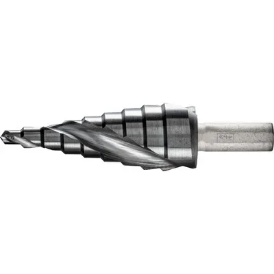 Boden- und Aufhäng PFERD - Stufenbohrer HSS 9 Bohrstufen Ø 4-20mm 3-Flächenschaft-Ø 8 mm HICOAT beschichtet - HaustierPro
