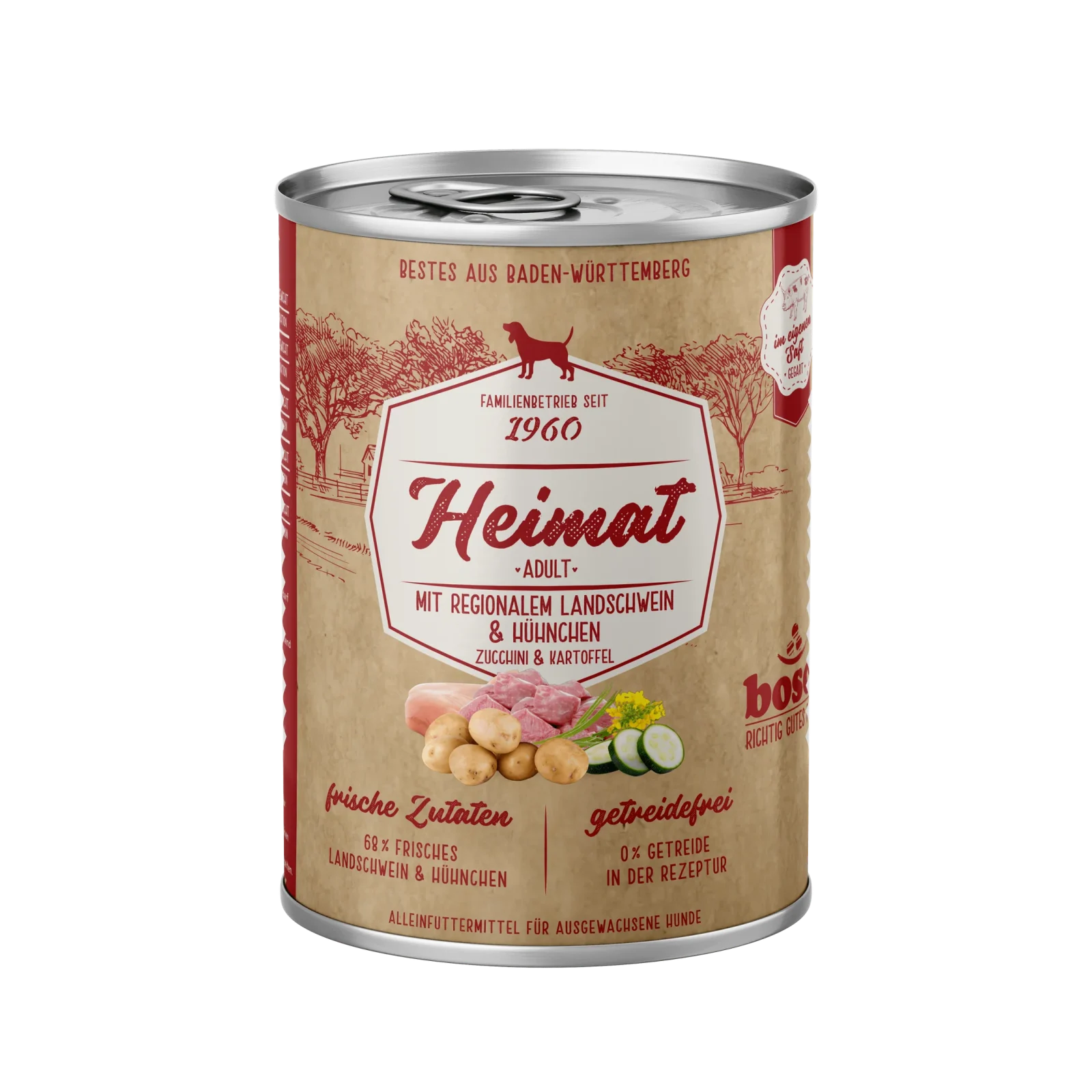 Bosch Dog Heimat Nassfutter Adult Regionales Landschwein