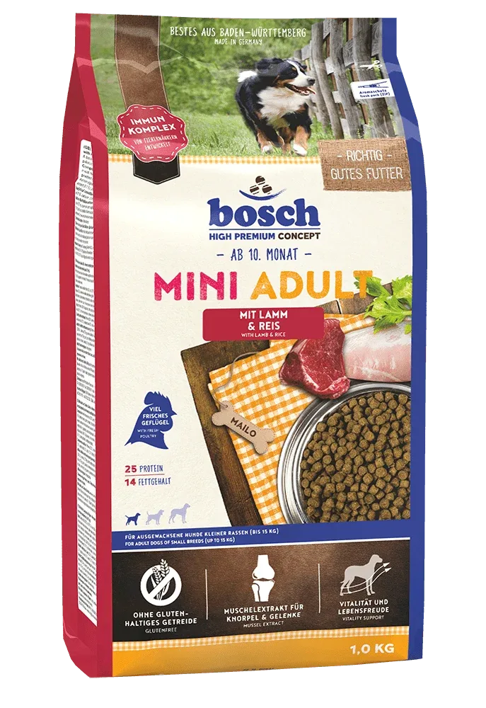 Bosch Dog Mini Adult Lamm & Reis
