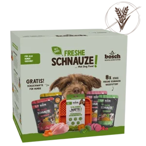 Bosch Freshe Schnauze Aktionsbox Nassfutter + Schleckmatte