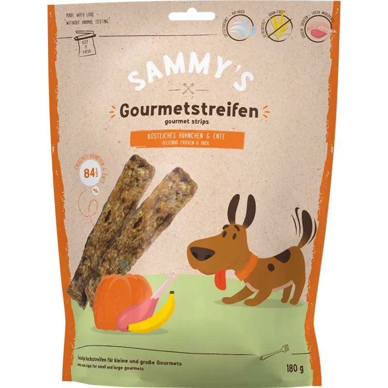 bosch Sammy's Gourmetstreifen Hühnchen & Ente 180 g