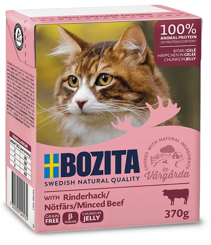 Bozita Cat Häppchen in Gelee Rinderhack
