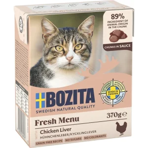 Bozita Cat Häppchen in Sauce mit Hühnchenleber