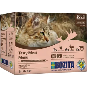 Bozita Cat Multibox Häppchen in Gelee Fleisch-Menü