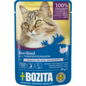 Bozita Cat Sterilised Häppchen in Gelee mit Pute
