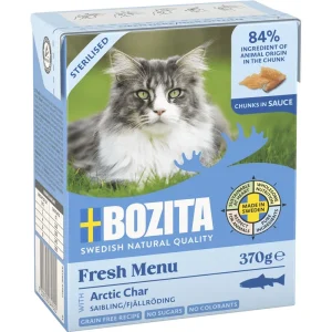 Bozita Cat Sterilised Häppchen in Sauce mit Saibling