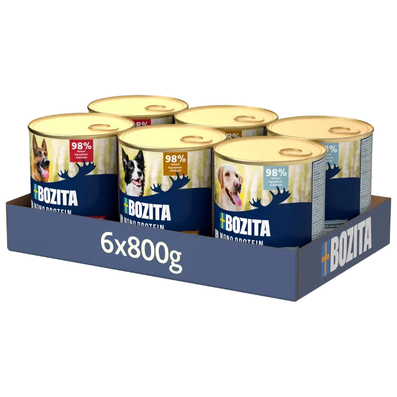Bozita Dog Dose Pate Mix Tray 6 x 800 g