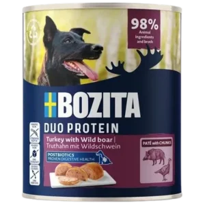Bozita Dog Paté Pute mit Wildschwein 800 g