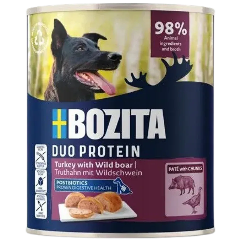 Bozita Dog Paté Pute mit Wildschwein 800 g