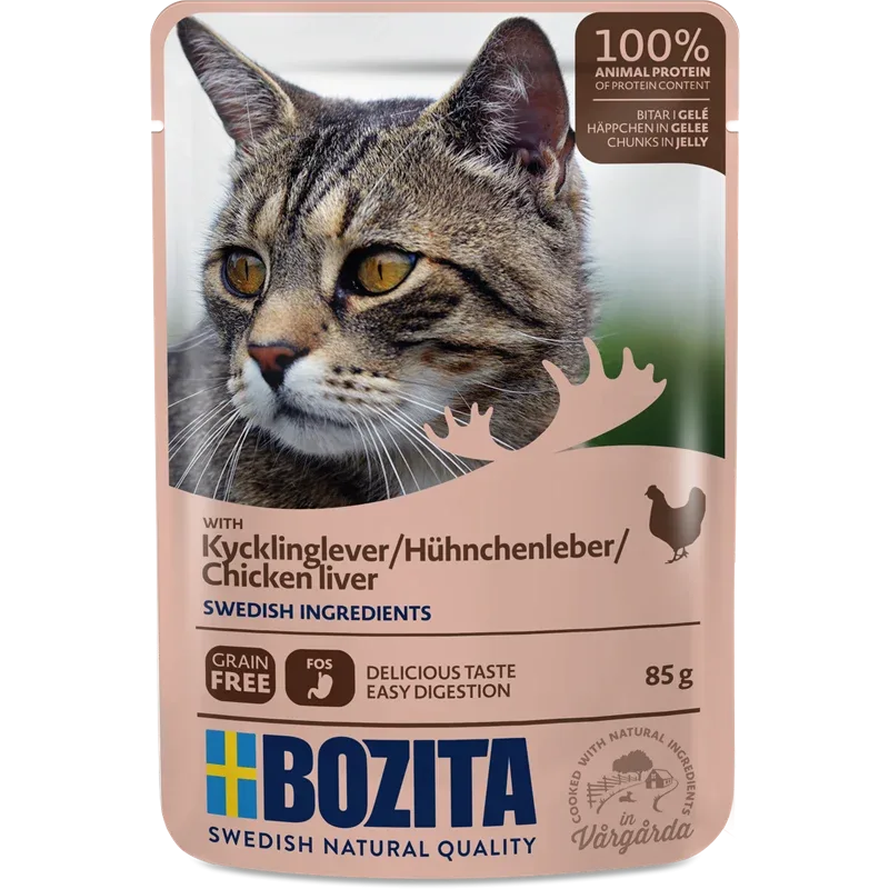 Bozita Häppchen in Gelée Hühnchenleber 85 g