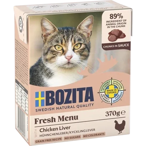 Bozita Häppchen in Sauce mit Hühnchenleber 370 g